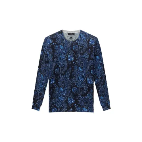 ETRO Cashmere Sweaters Men Blue