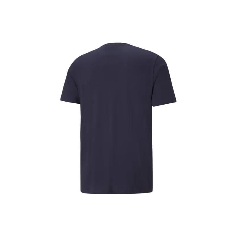 PUMA Essentials Small Logo Tee T Shirt Men's Blue-1