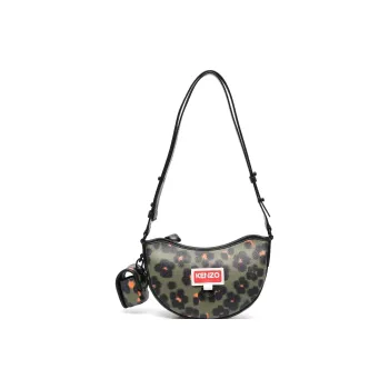KENZO Leather With Polyurethane Crossbody Bag, Shoulder Bag Women's Green