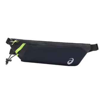 Asics Polyester One Shoulder Crossbody Fanny Pack Regular Unisex Black