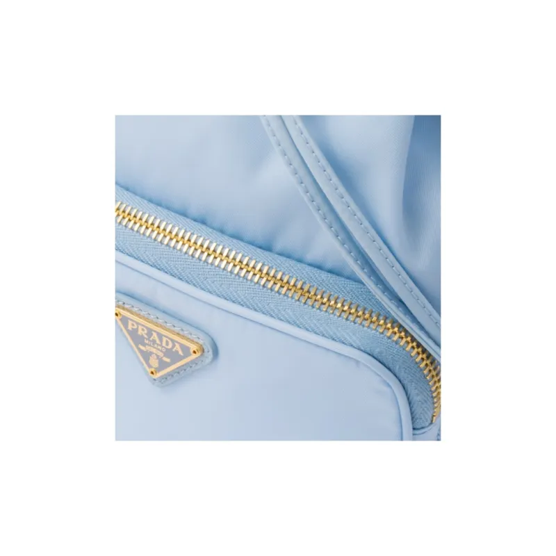 PRADA Nylon Bucket Bags Handbags Regular Women's Blue-4