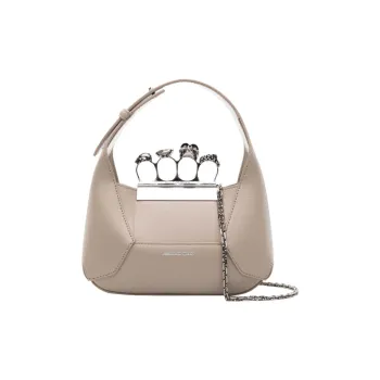 Alexander McQueen Calfskin Handbag Mini Women's Camel