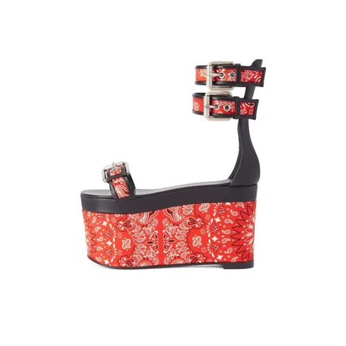 giuseppe zanotti Bandana 105mm Wedge Sandals