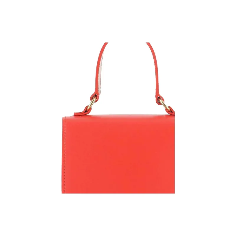 JIL SANDER Calfskin Handbag Women's Red-3