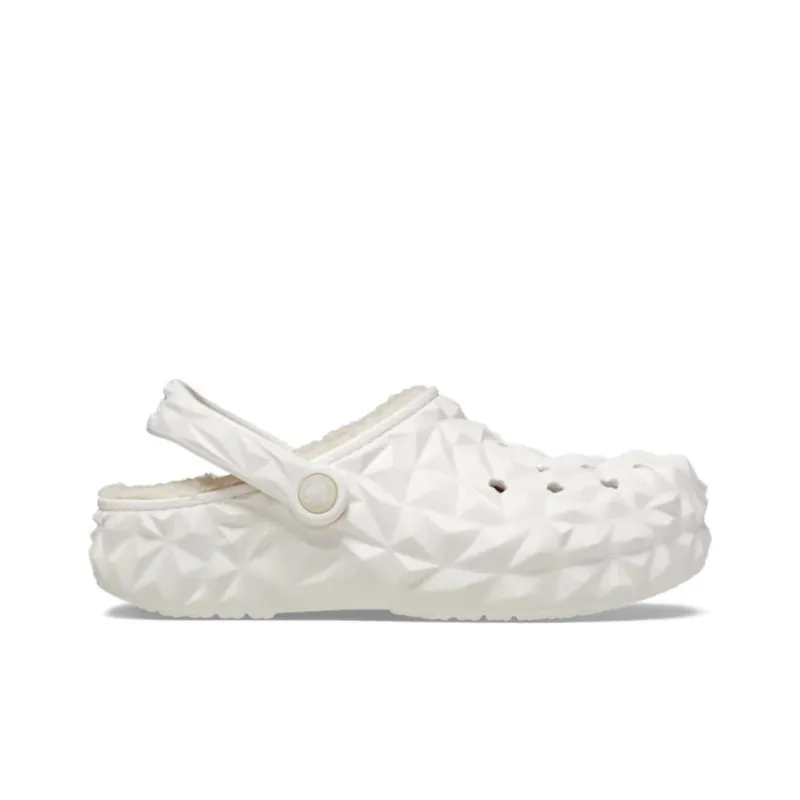 Crocs Classic Lined Geometric Clogs 'White'-1