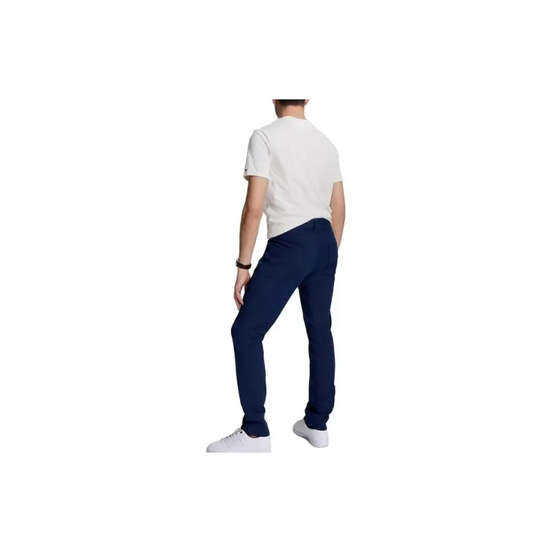 Tommy Hilfiger Straight Fit Twill Chino Pants & Shorts Lake Crest Casual Pants Men's Blue-1