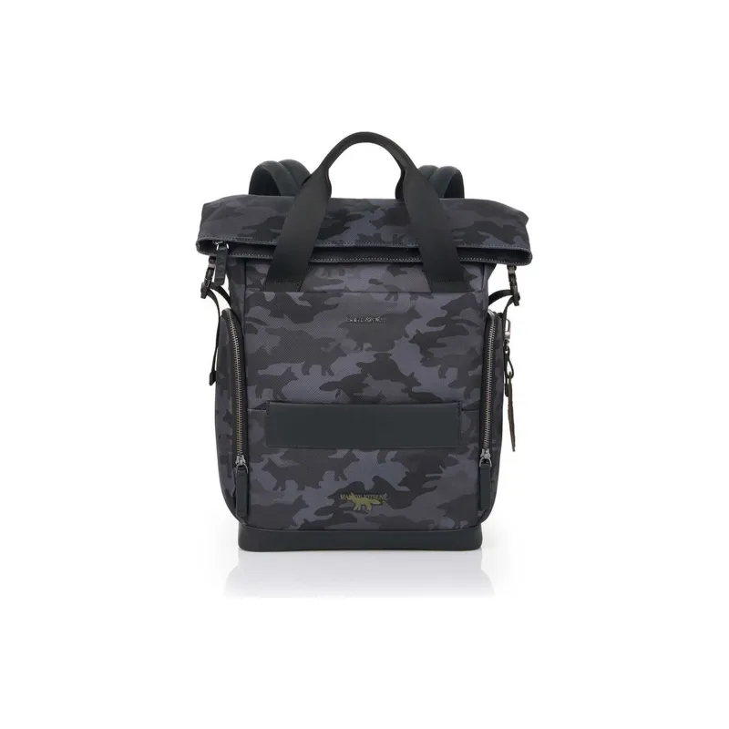 SAMSONITE MK Collaboration Polyester Backpack Regular Unisex Black Camouflage & Black-0