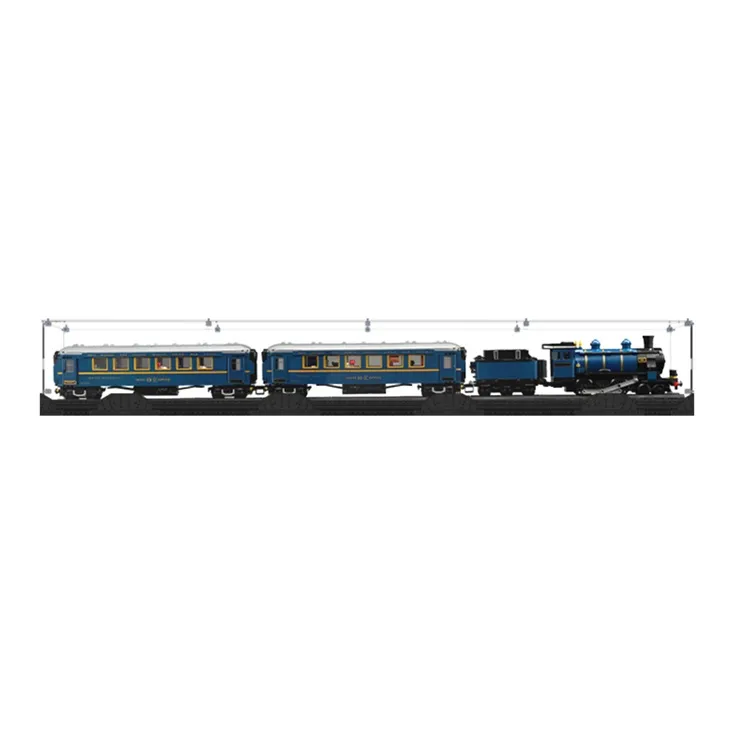 KGBOX Used For LEGO Building Block IDEAS 21344 Orient Express Train Figure Display Case Model Accessories-17