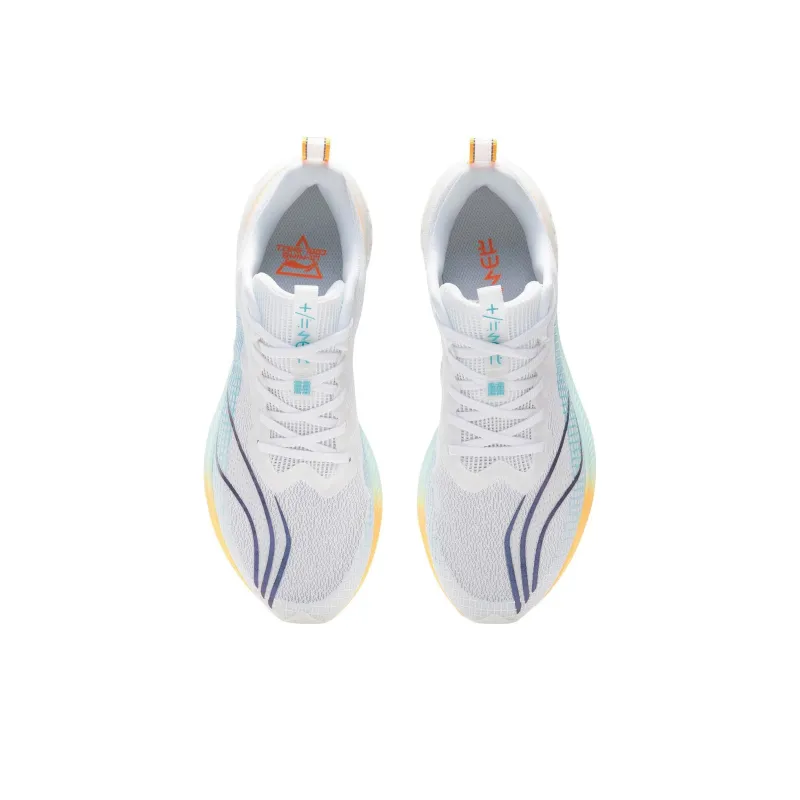 LiNing Red Hare 5 Pro Cushioning Anti Slip And Wear Resistant Low Top Running Shoes Men's White-3