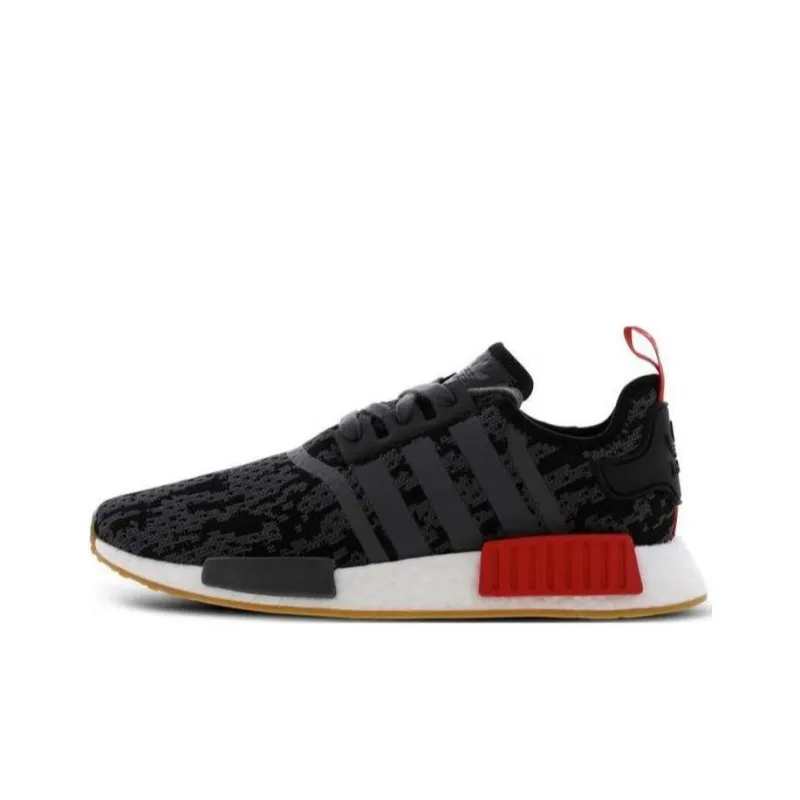 Adidas Nmd R1 Black Grey Red Gum Foot Locker Exclusive-0