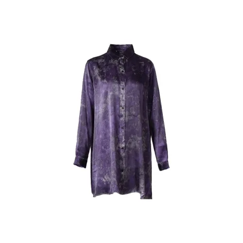 Avant toi Camouflage Print Silk-blend Shirt