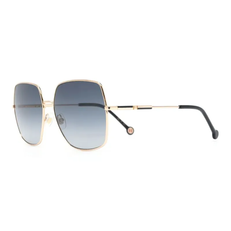 CarolinaHerrera Metal Acetate Irregular Shape Sunglasses Women's Gold-0