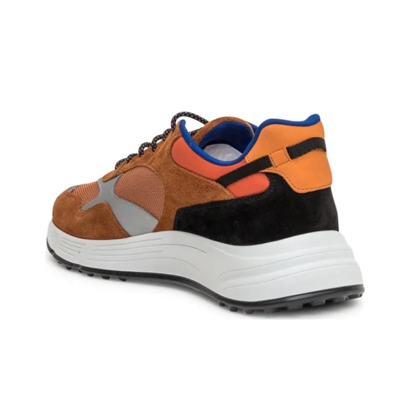 HOGAN Hyperlight Cushioning Anti Slip And Wear Resistant Low Top Casual Shoes Men's Brown-3