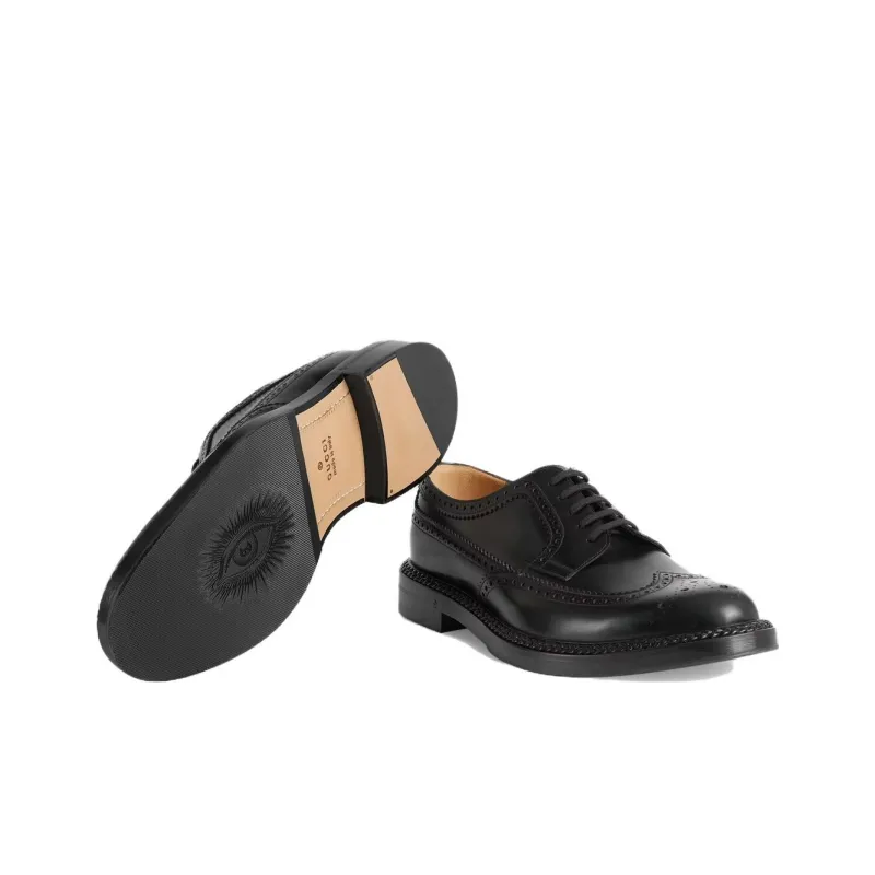 GUCCI Leather Lace-up Brogues-3