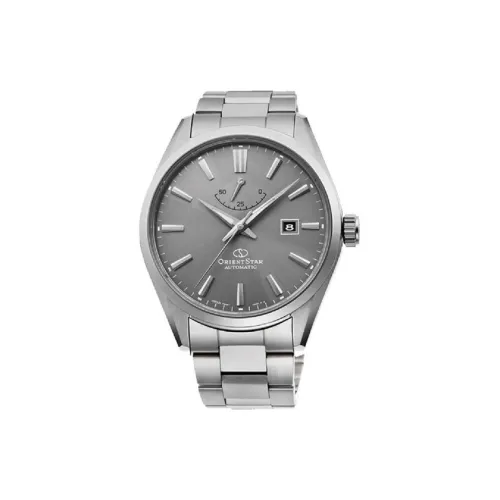 ORIENT STAR Automatic Mechanical Movement Steel Strap Watch 42mm Men's Watches Gray Dial RE AU0404N00B