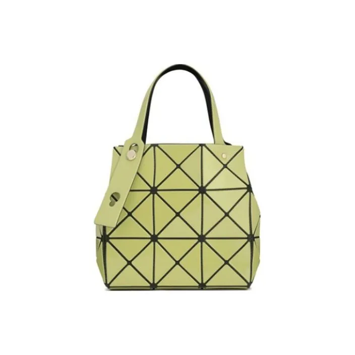ISSEY MIYAKE PVC Tote Bag Shopping Bag Handbag Small Size Women's Green Jasmine-1