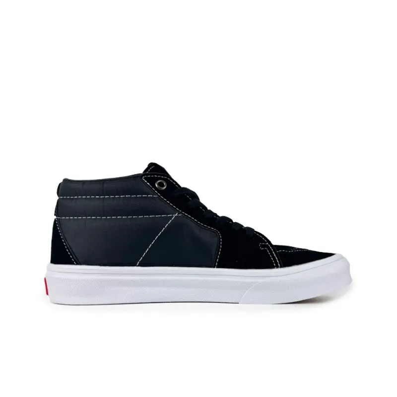 SUPSTORM Wear resistant Lightweight Breathable And Non slip. Mid Top Skateboard Shoes Unisex Black-2