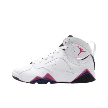 Jordan Air Jordan 7 Retro Cushioning Wear-Resistant Mid-Top Vintage Basketball Shoes GS White Red