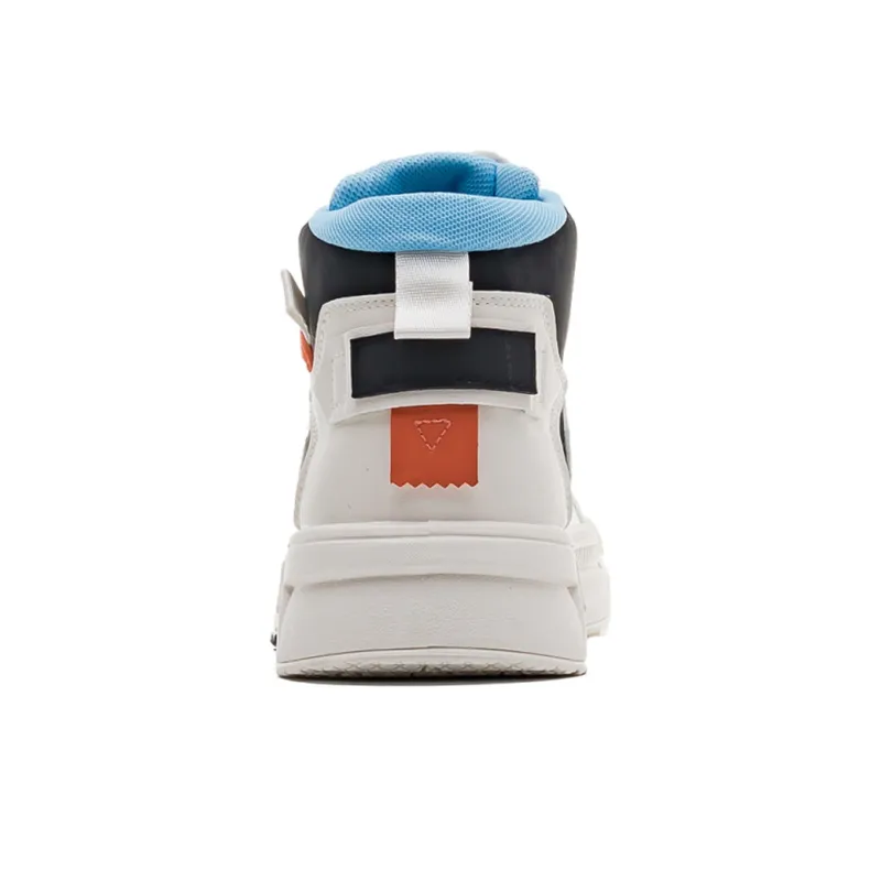 WARRIOR Wing Series Skateboard Shoes Unisex High Top Black, Orange-12