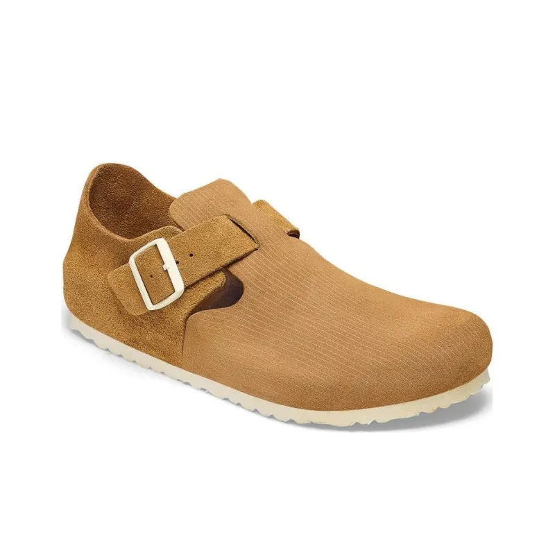 Birkenstock London Suede Leather Narrow Fit 'Cork Brown'-1