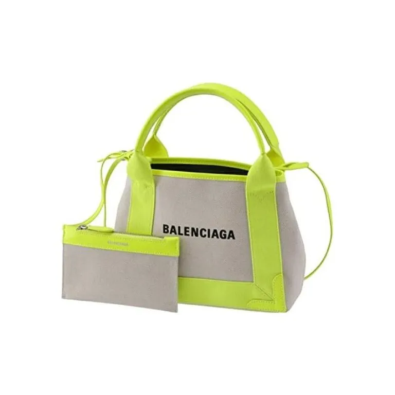 Balenciaga Canvas Bag, Crossbody Bag, Handbag Women's Yellow-3