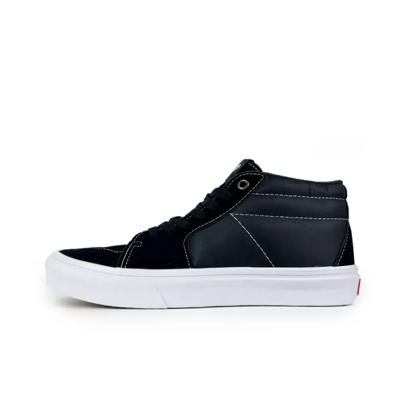 SUPSTORM Wear resistant Lightweight Breathable And Non slip. Mid Top Skateboard Shoes Unisex Black-0