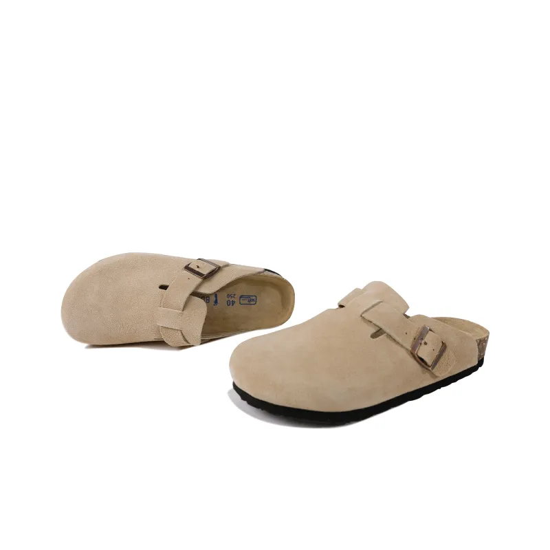 RO Closed Toe Slippers Unisex Khaki Gray-2