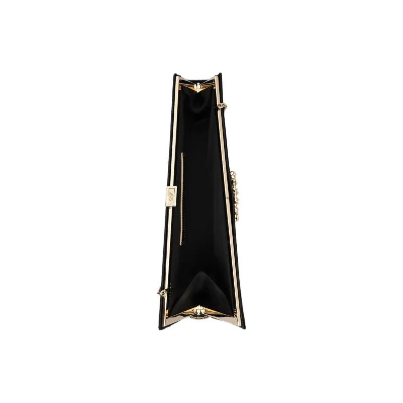 Roger Vivier Twinkle Asymmetrical Buckle Embellished Clutch Bag-3