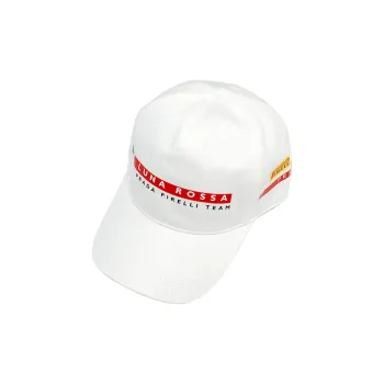 PRADA Cotton Baseball Caps Unisex White