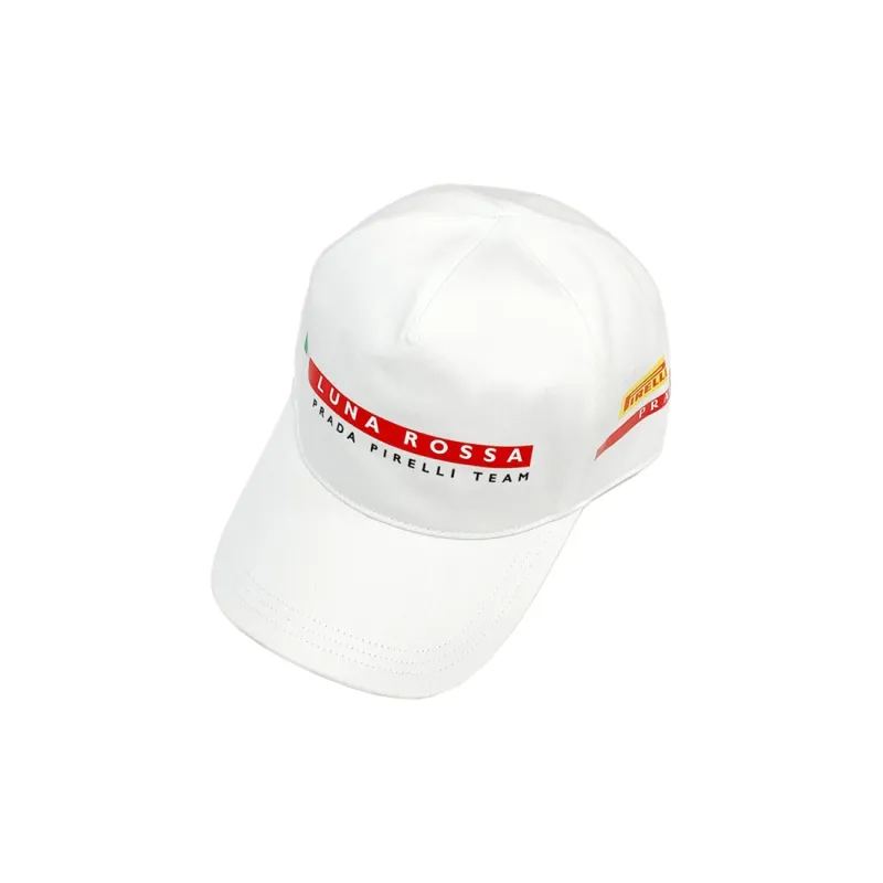 PRADA Cotton Baseball Caps Unisex White-0