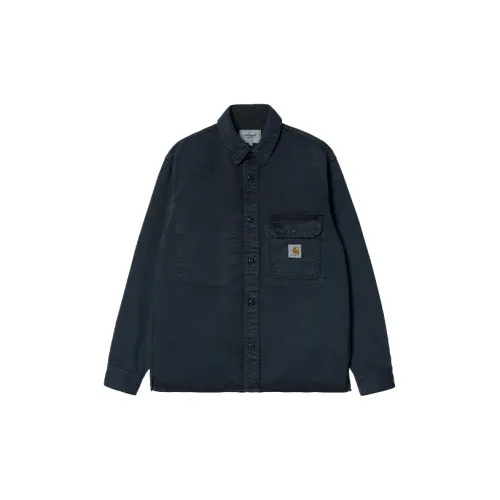 Carhartt WIP Denim Jackets Men Navy Blue