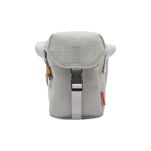 Acne Studios Polyamide Cell Phone Pouch Shoulder Bag Crossbody Bag Unisex Gray