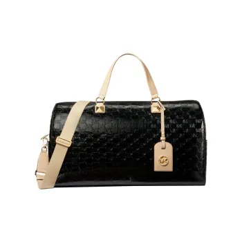 MICHAEL KORS Grayson Thermoplastic Polyurethane Boston Bag Crossbody Bag Shoulder Bag Handbag Extra Large Women's Black