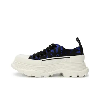 Alexander McQueen Tread Slick Low Lace Up Blue Black Women's