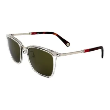 CarolinaHerrera Irregular Shape Sunglasses Men's White