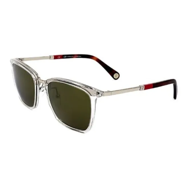 CarolinaHerrera Irregular Shape Sunglasses Men's White-0
