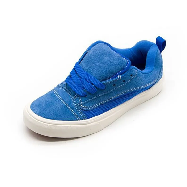 YIBONI Slip Resistant Coverage Low Top Skateboard Shoes Unisex Blue-3
