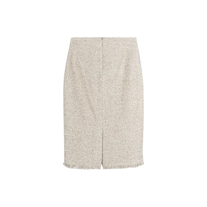 MISSSHINE Casual Long Skirts Women's Champagne-1