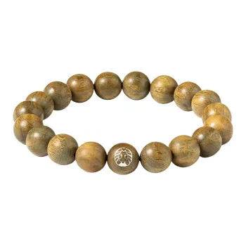 Rastaclat Green Sandalwood Small Lion Chinese Style Wooden Bracelet Gift Box Set Unisex