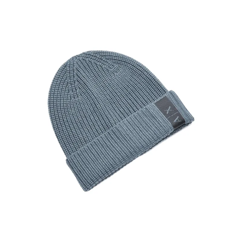 ARMANI EXCHANGE Sheep Wool Acrylic Beanies Men's Gray-2