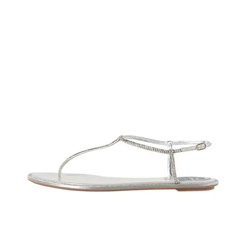 René Caovilla Gem-studded T-bar Sandals