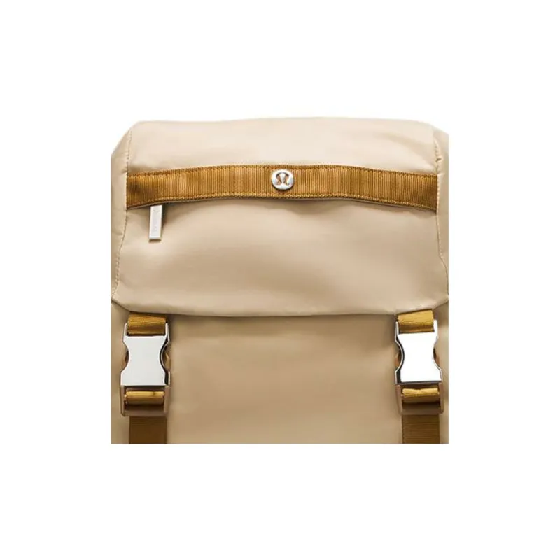 Lululemon Nylon Backpack Mini Unisex Light Camel & Burnt Caramel & Gray Sage-2