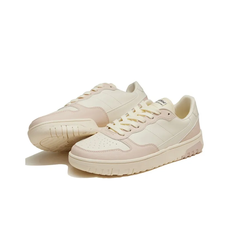 Norman Walsh Anti Slip Wear Resistant Low Top Skateboard Shoes Women's Ecru-2
