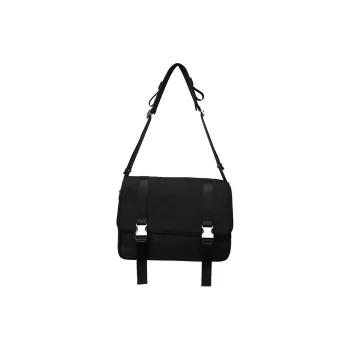 Slazenger Oxford Messenger Bag, Shoulder Bag, Crossbody Bag Regular Unisex Black
