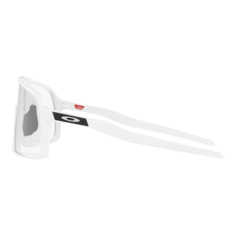 Oakley Irregular Shape Sunglasses Men's White-4