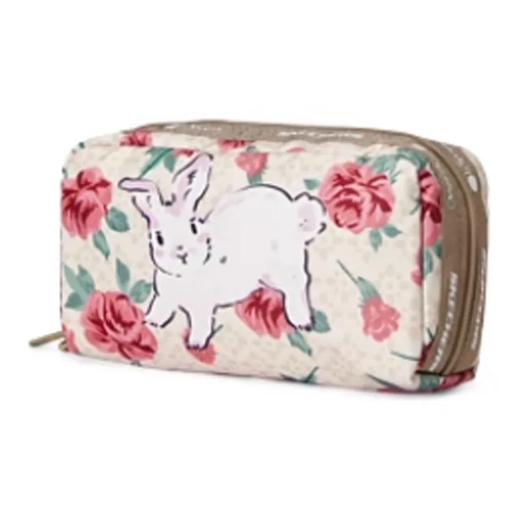 Skechers LeSportsac Collaboration Fabric Cell Phone Pouch Clutch Unisex Smoke White-1
