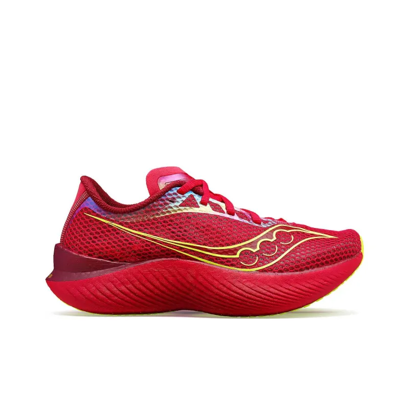 Saucony Endorphin Pro 3 Durable Breathable Low Top Running Shoes Women's Red-1