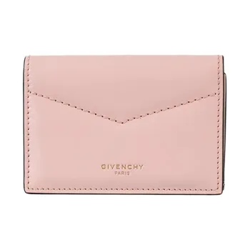 GIVENCHY Leather Wallet Women's Pink
