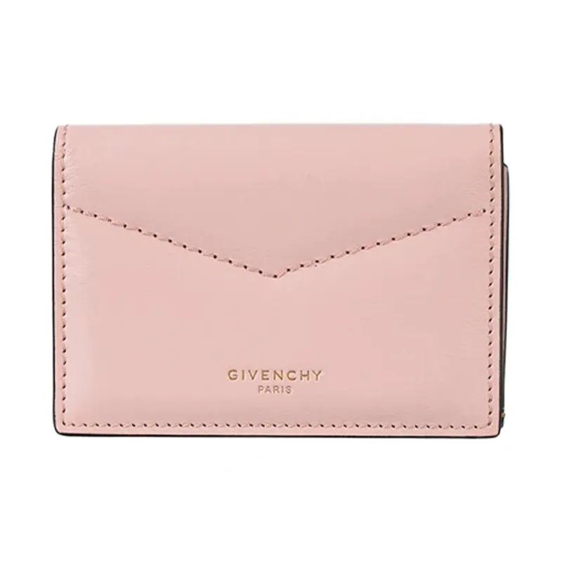 GIVENCHY Leather Wallet Women's Pink-0