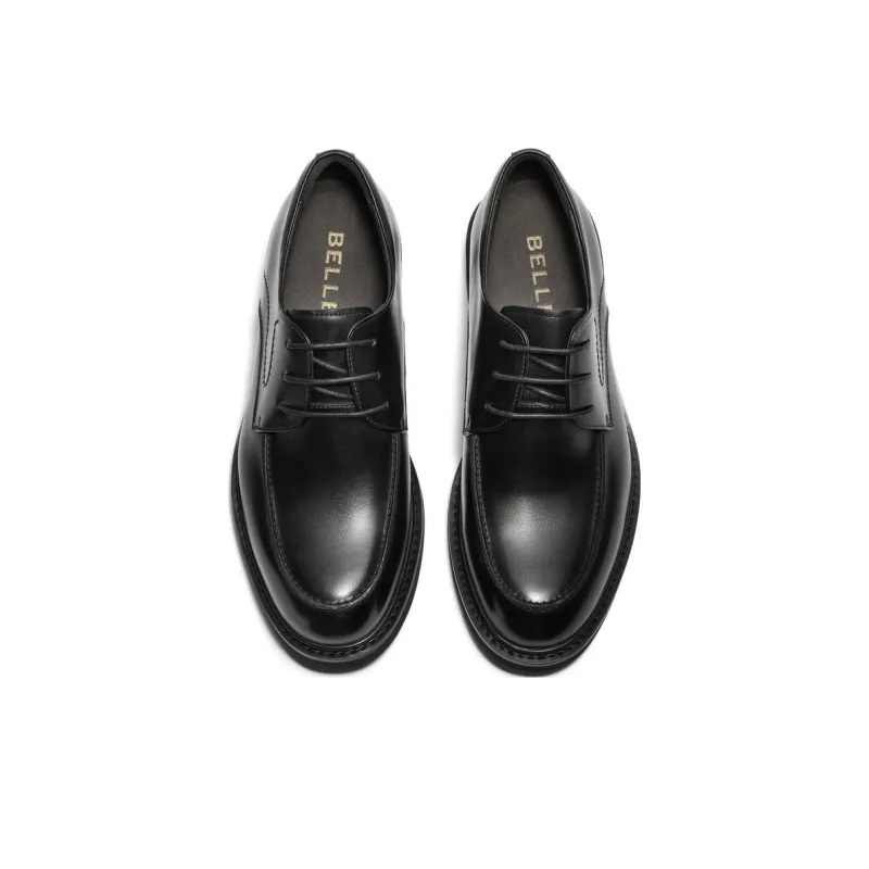 BELLE Dress Shoes Men Low-Top Black-4